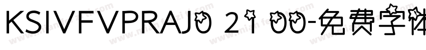 KSIVFVPRAJ0 21 00字体转换